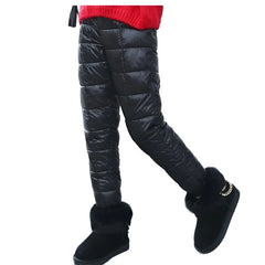 Winter Children Down Cotton Clothing Boys Pants