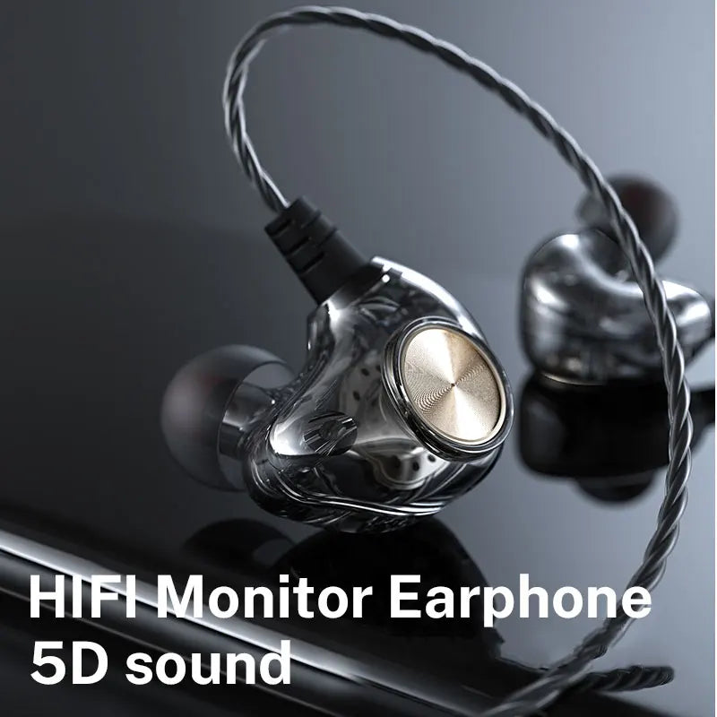Transparent In-ear Earphones Wired Headphones