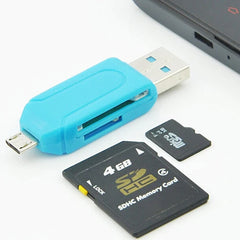 Pen Drive 2 in 1 USB OTG Card Reader High Speed Flash Drive Real Capacity Memory Stick