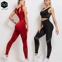 Women's Sportswear Yoga Set Workout Clothes Athletic Wear Sports Gym Legging