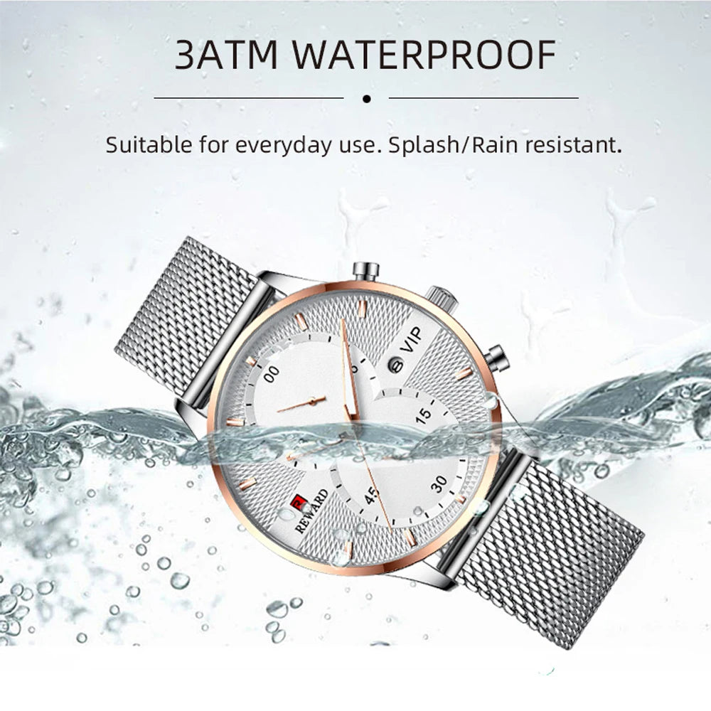 Men s Watches Top Brand Luxury Chronograph Waterproof Quartz Watch