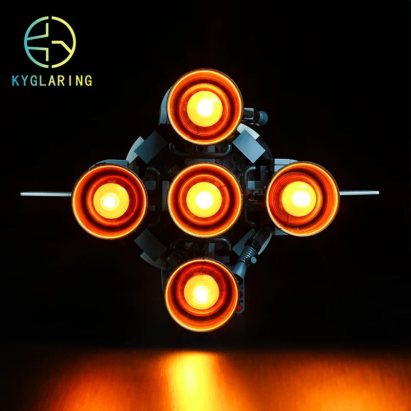 Kyglaring Led Lighting Set DIY Toys for Ideas 21309 Apollo Saturn V Building Blocks(Not Included Building Blocks)