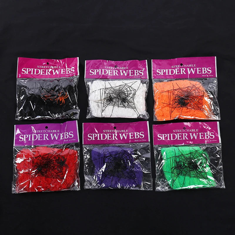 Halloween Decorations Artificial Spider Web Super Stretch Cobwebs