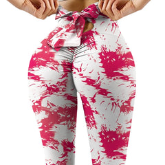 Fitness Gym Pants Butterfly Print Push Up Yoga Sport Leggings