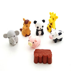 Animal Eraser Individual Package Detachable Eraser Student Prize Stationery Wholesale