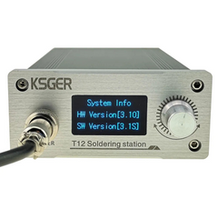 KSGER STM32 V3.1S T12 Soldering Station DIY OLED Tools Soldering T12 Iron Tips 907 Handle Metal Stand CNC Front Panel Tins Melt