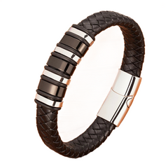 Multi-layer Small Accessories Combination Men's Leather Bracelet