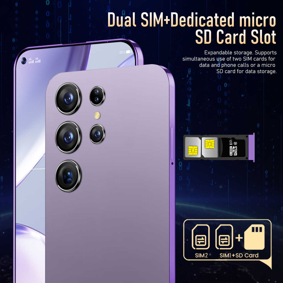 S25 ultra+ Beauty camera 4g 5g unlocked high quality dual sim cards smartphone