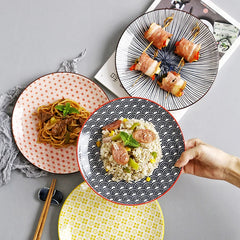 Round Ceramic Dinner Plates for Restaurant, Popular Dinner Plates