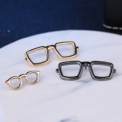 Fashion Alloy Enamel Oil Glasses Sunglasses Pins Brooches Men's