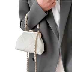 Women's Party Clutch Wedding Crossbody Bag Totes Stylish Pearl Clip Bag  Evening Handbags