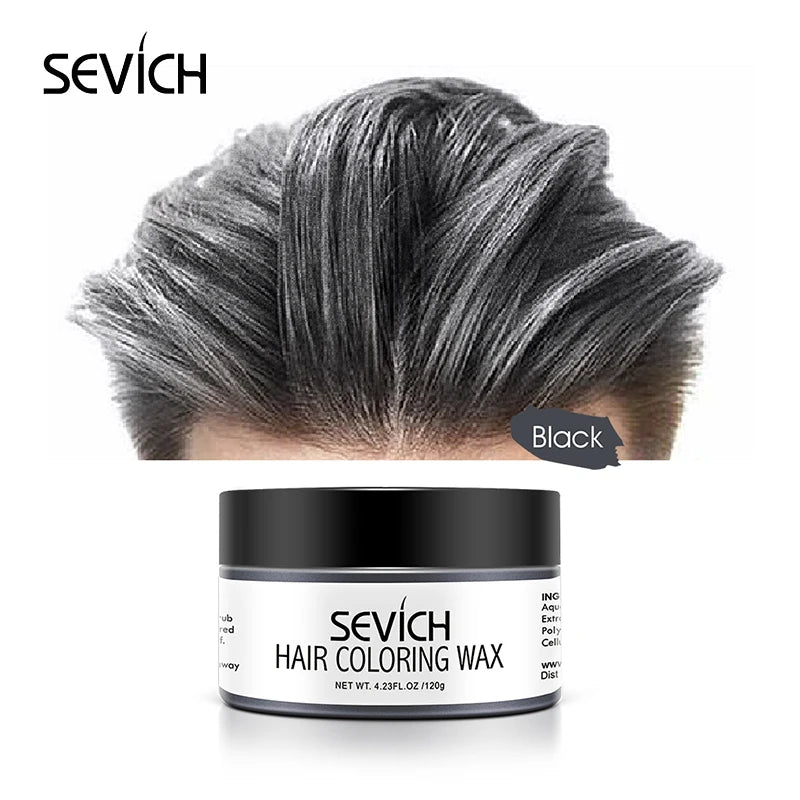 Sevich 10 colors Hair color wax Strong And Hold Unisex Hair Wax