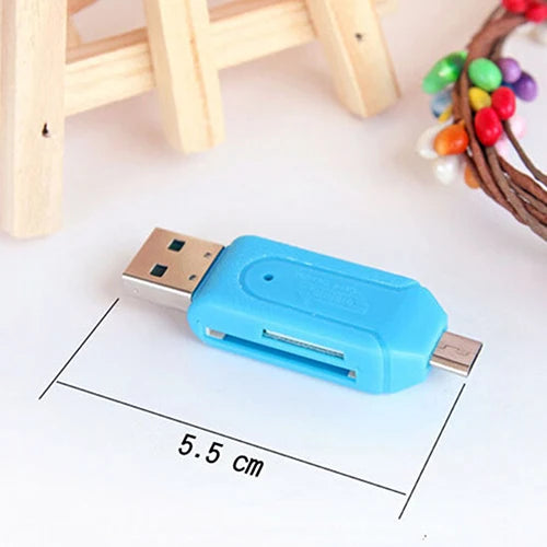 Pen Drive 2 in 1 USB OTG Card Reader High Speed Flash Drive Real Capacity Memory Stick