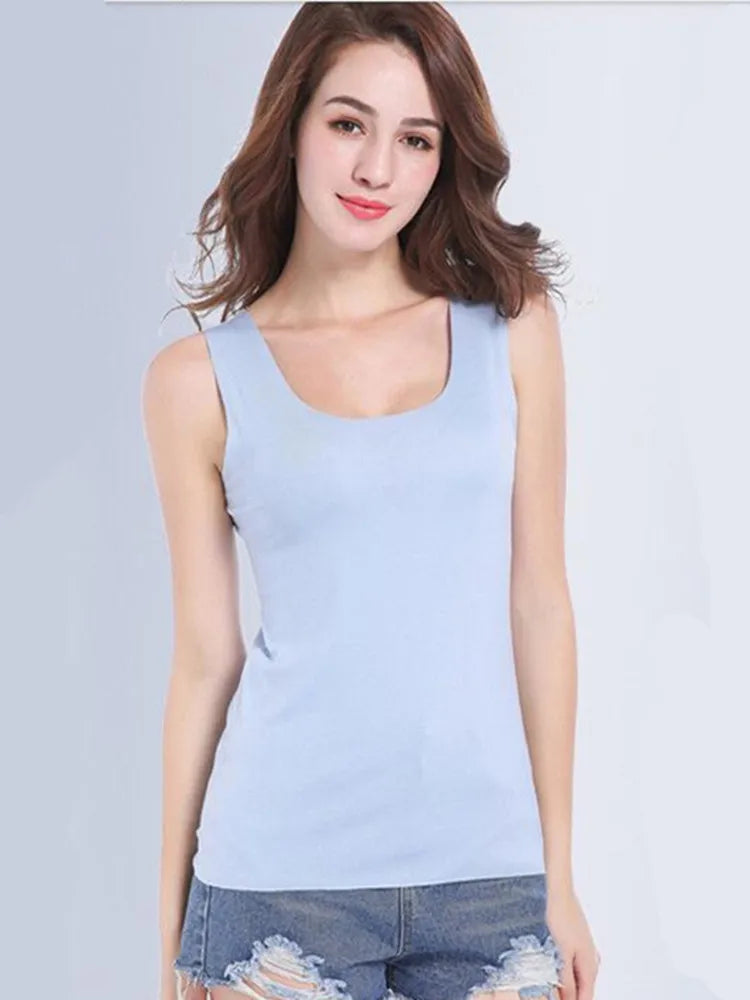 Summer Solid Seamless Women Tank Top