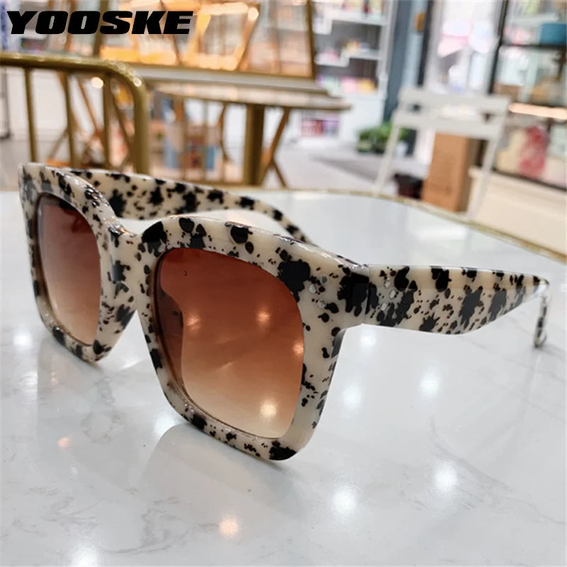 Sunglasses Women Vintage  Design Big Frame Sun Glasses Female Gradient  Fashion Eyewear