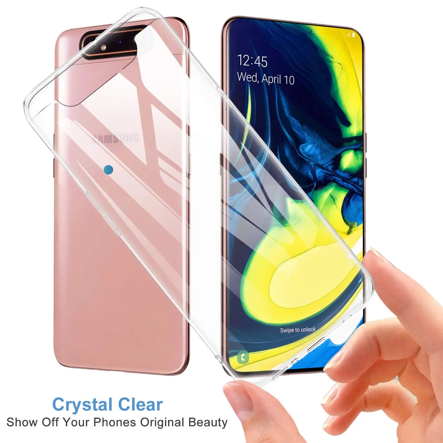 Transparent Silicone TPU Case for Samsung Galaxy A80 A90 5G Mobile Phone Back Cover