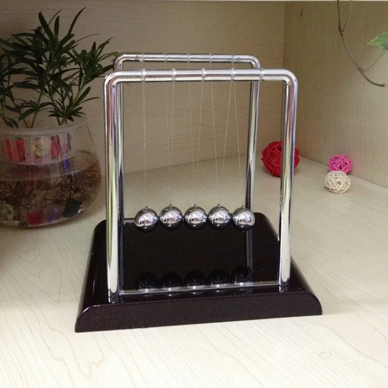 Metal Pendulum Balance Ball Desk Table Decor Physics Science Accessory Desk