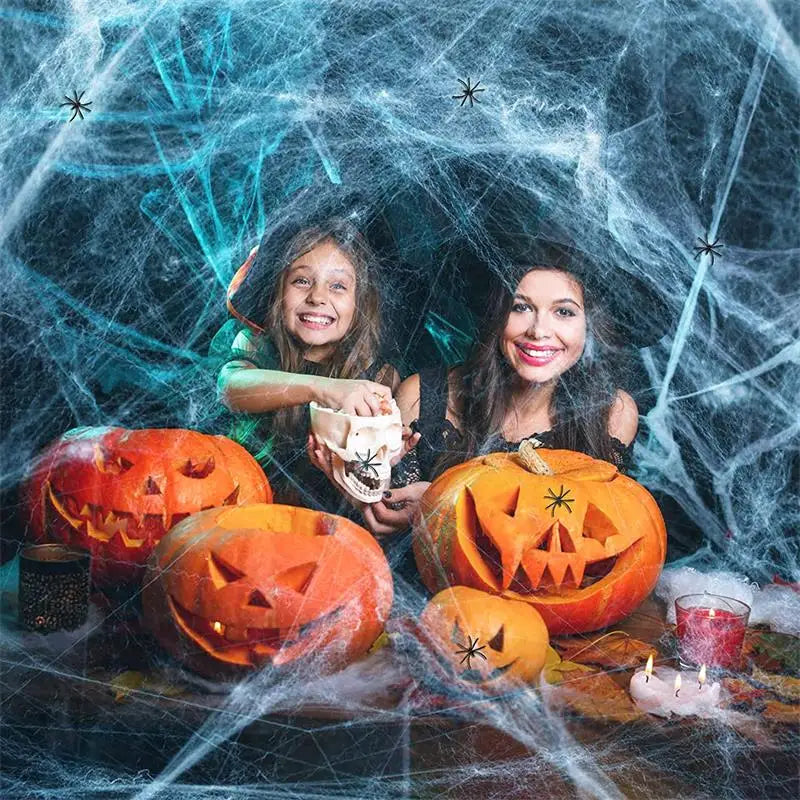 Halloween Decorations Artificial Spider Web Super Stretch Cobwebs