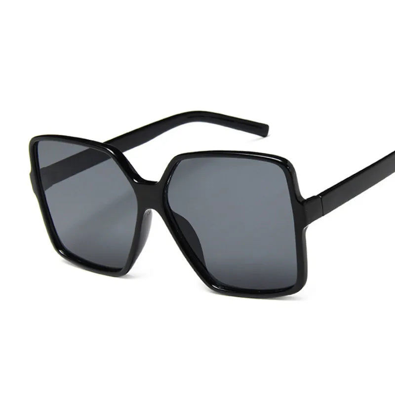 Black Square Oversized Sunglasses for Woman