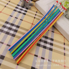 18CM Rainbow Color Folding Constant Soft Pencil