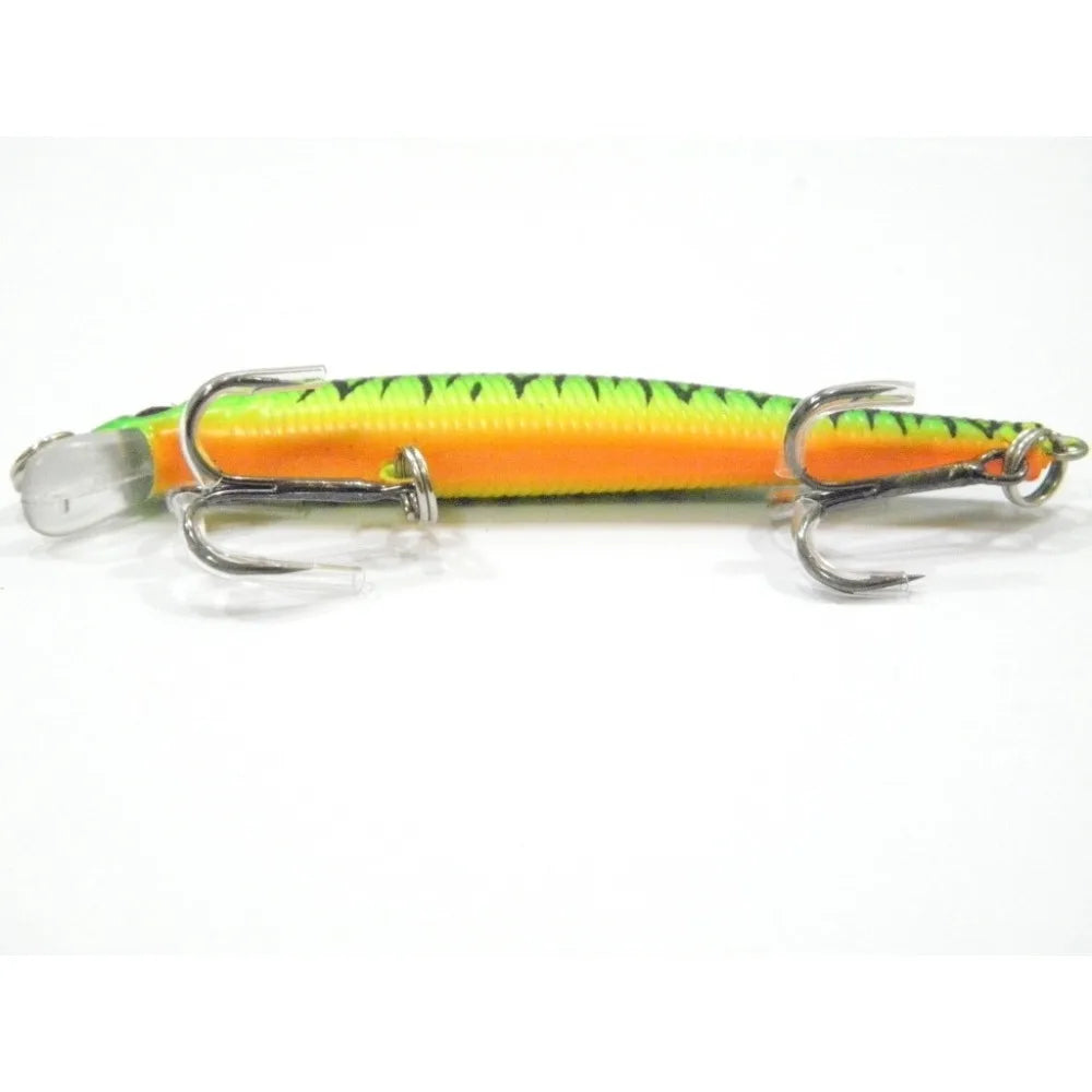 Slim Minnow Lure Very Tight Wobble Slow Sinking 2 #6 Treble Hooks Epoxy Coating Fishing Lure