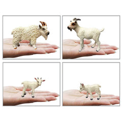 New DIY Wild Simulation Animal Model Mini Animals Goat Lamb Kids Cognitive Educational Toy for Children Kid Micro landscape Gift