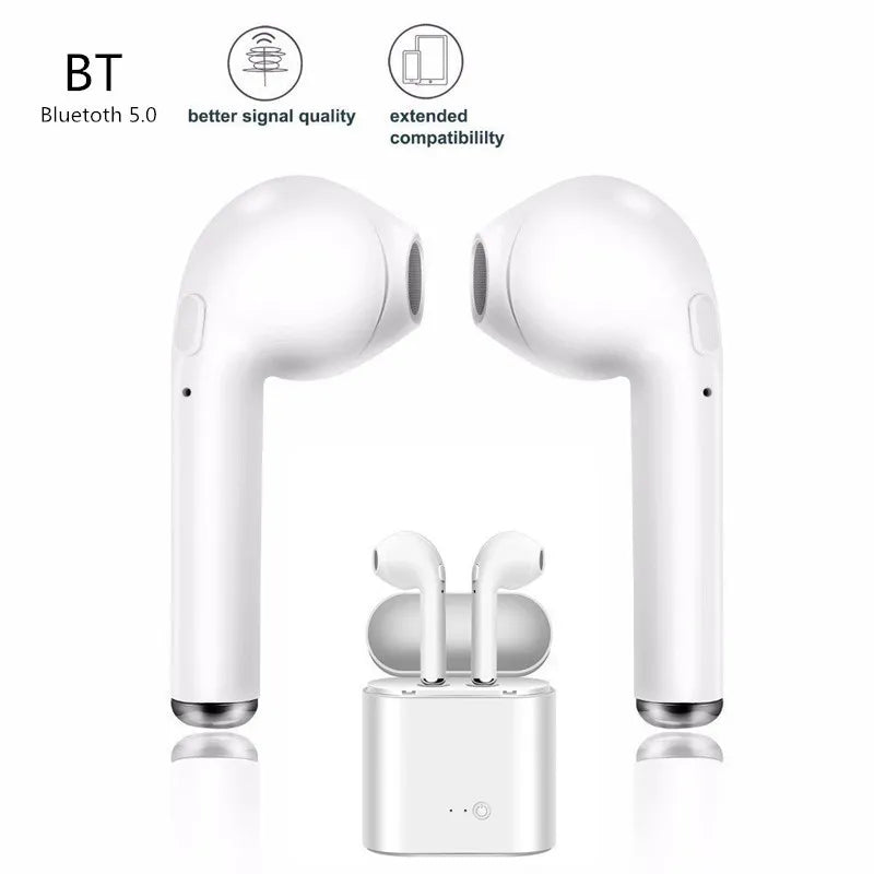 i7s TWS Wireless Earpiece Bluetooth 5.0 Earphones Headphone Sport Earbuds Headset With Mic For smart Phone Xiaomi Samsung Huawei