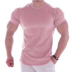 Fitness Brand Tights Men's Sport T-shirt Quick Drying Clothes