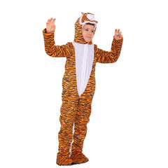 Animal Brown Bear /Owl / Tiger Bodysuit Cosplay Costume For Kids Boys Girls Halloween Party Stage Performance Jumpsuits C50M104