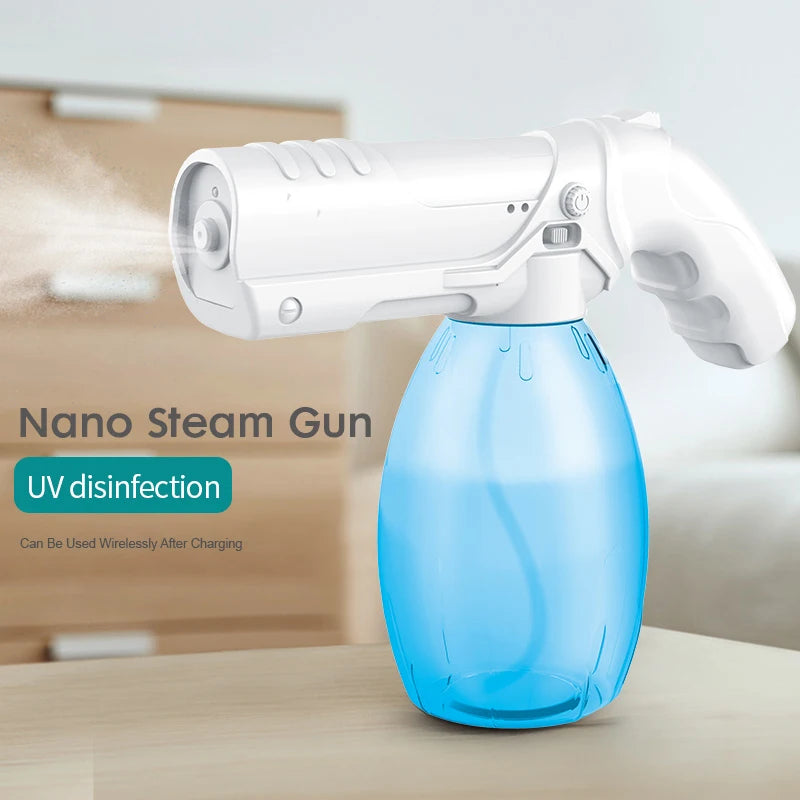 800ml Wireless Nano Steam Atomizer Fogger Disinfection Water Sprayer Machine Home Garden Steam Spray Guns Humidifier