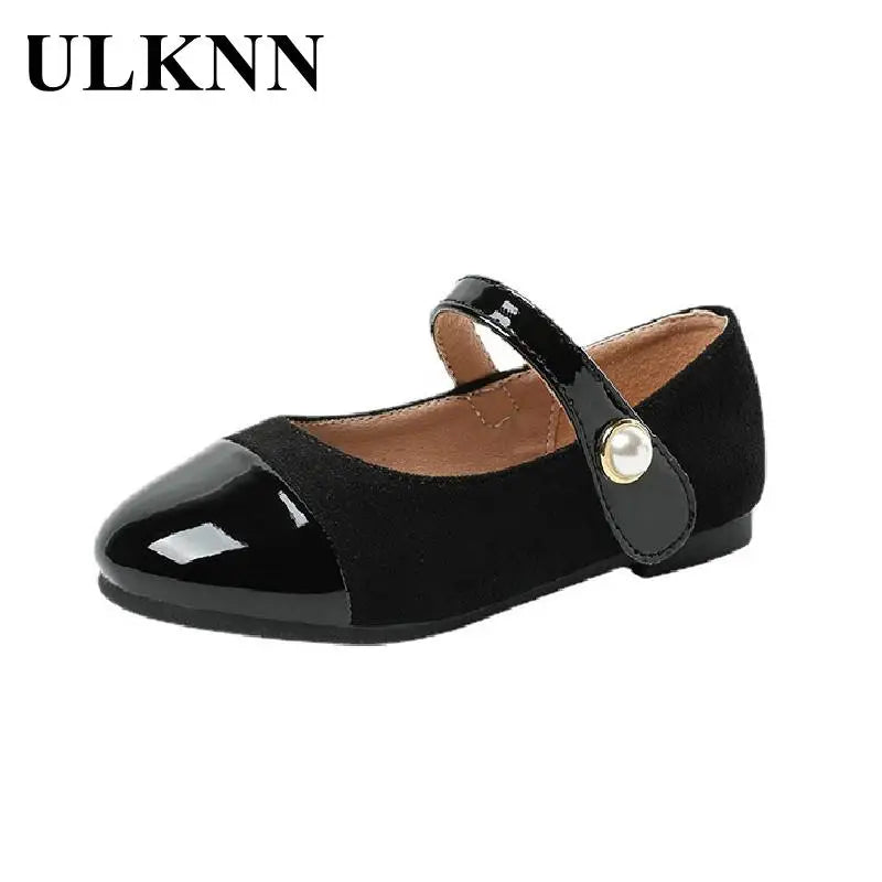 Girl's Leather Single Shoes Kid's Flat Shoes