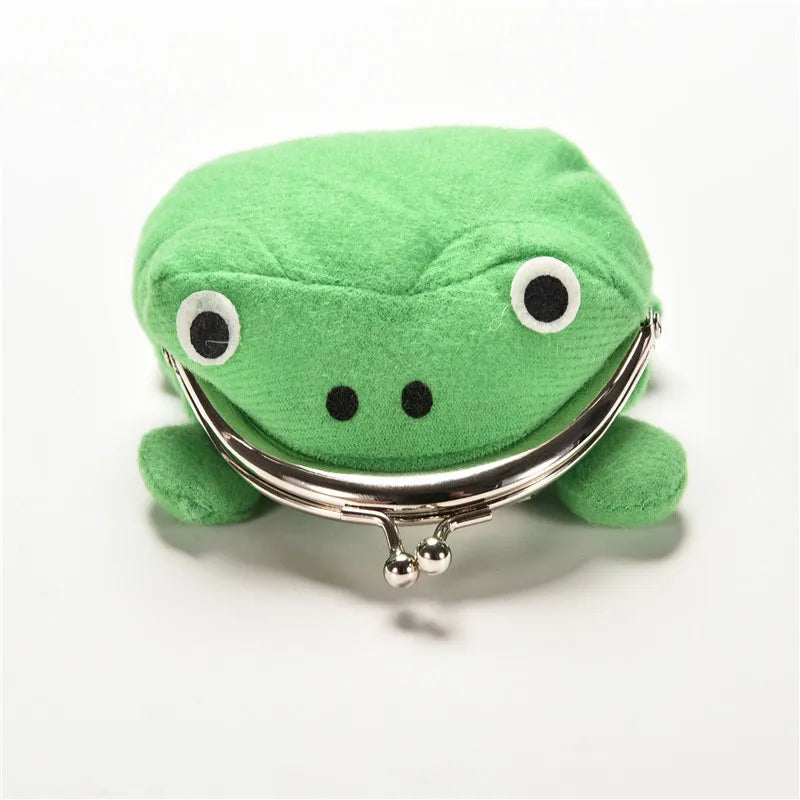 Hotsale Cute Frog Wallet Anime Cartoon Wallet Coin Purse Manga Flannel Wallet Bag Cosplay