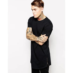 Mens Long T-Shirt Black Men's