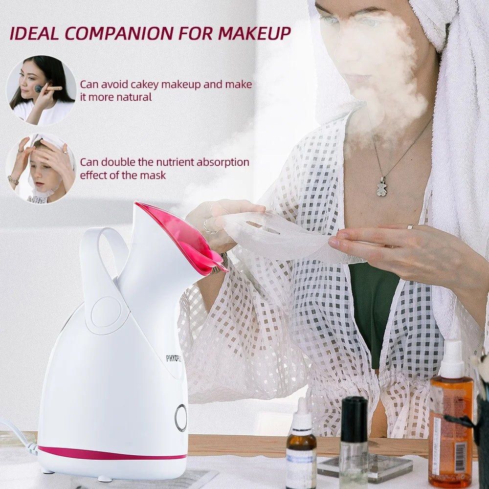 Face Steamer Nano Steam Hot Compress Heating Sprayer Skin Moisturizing Humidifier