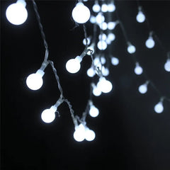 LED Ball String Lights Christmas Bulb Fairy Garlands Outdoor