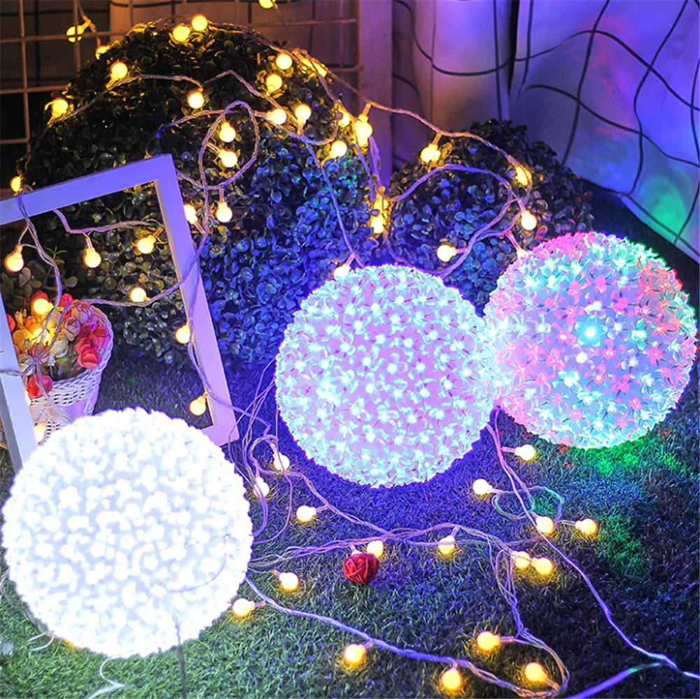 LED Cherry Blossom Peach Flower Ball Lights Lamp