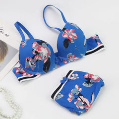 Bras Set  Push Up Underwear Sets Womens Embroidery Bralette Underwire Breathable Lady Lingerie