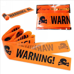 Halloween Props Window Prop Warning line Plastic Skull Head Warning Tape