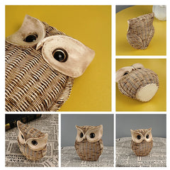 Statues Sculptures Decorative Owl Resin Living Room Ornaments Home Modern Figurines