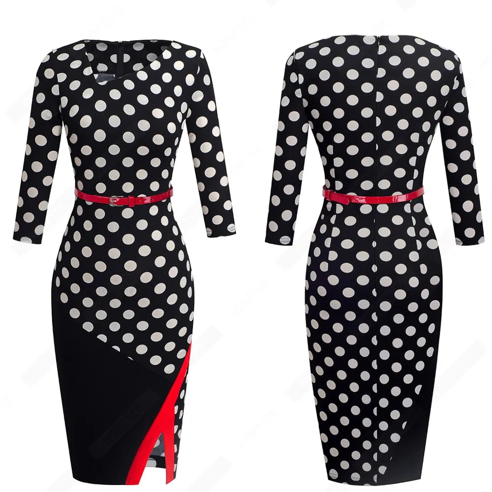 Work Business Office Bodycon Elegant Pencil Dress