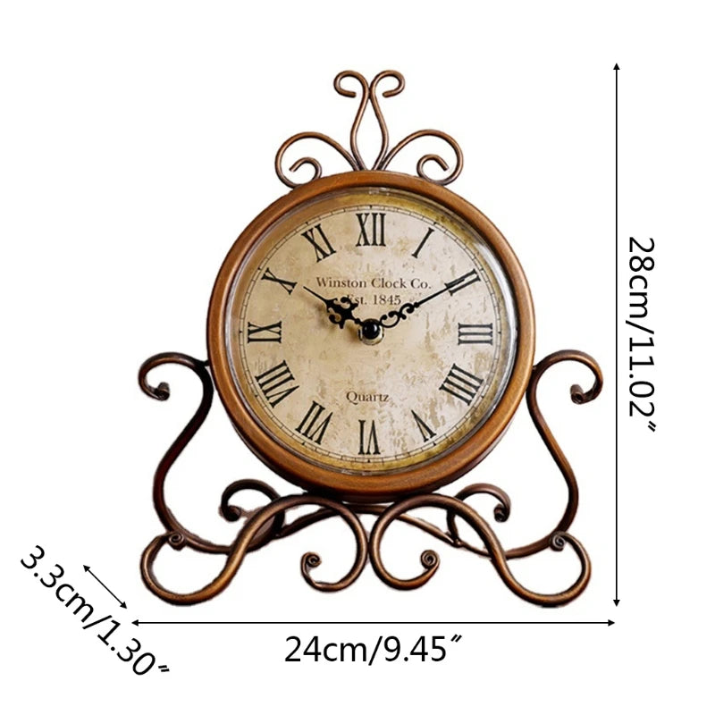 Table Clock Home Bedroom Living Room Office Decor