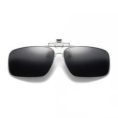 Mens Metal Clip on Sunglasses for Myopia Eyeglasses