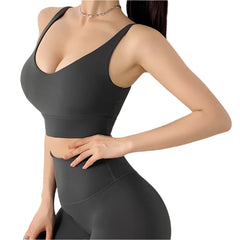 Tracksuits Women's Yoga Set Sports Suit Gym Fitness Bra Leggings Women Lounge Wear Crop Tops