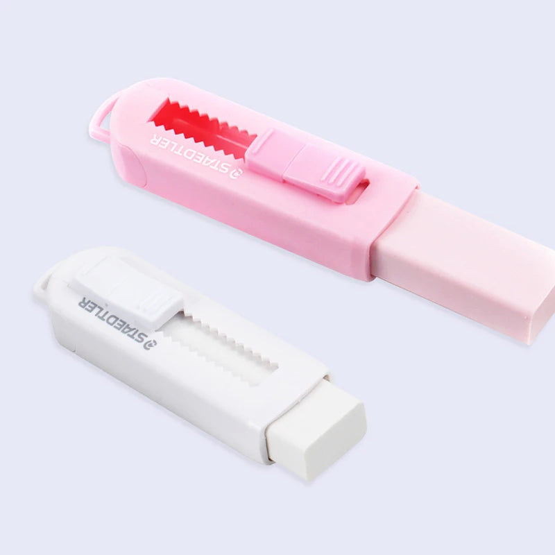 Eraser 525 Push-pull Type Does Not Contain PVC Non-toxic Black and White Primary School Pencil Special Eraser