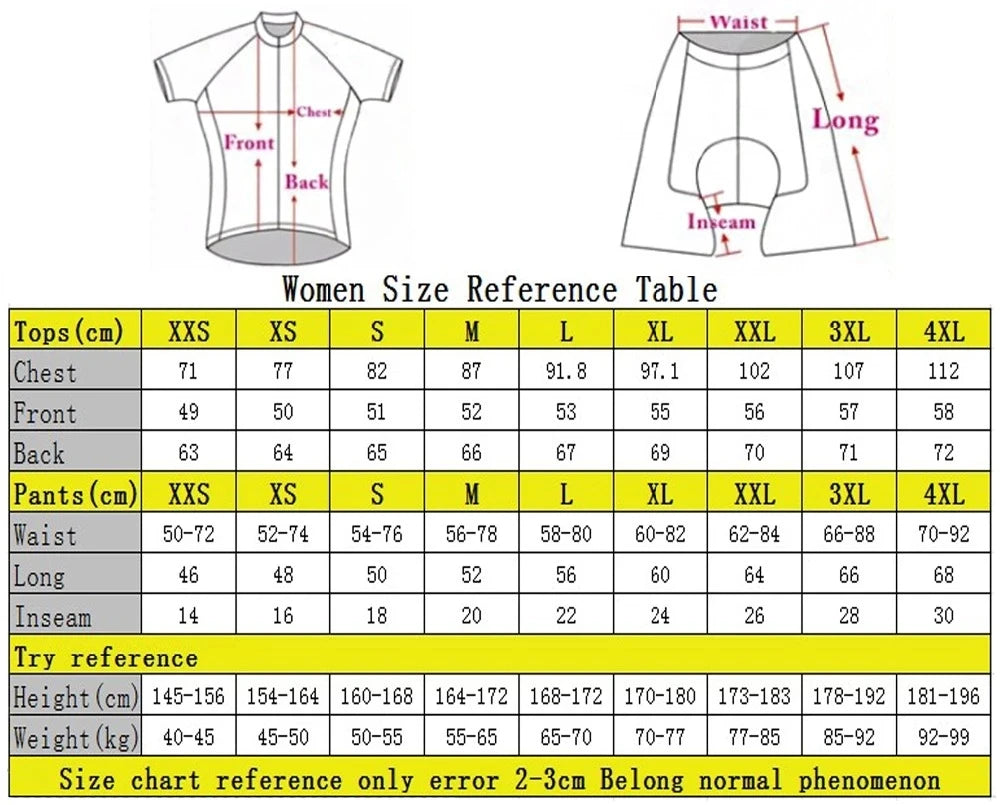 Frenesi Women's Cycling Jersey Set Bicycle Shirts Mujer Shorts Two Pieces Sets Road MTB Clothing Ciclismo Maillot Summer Wear