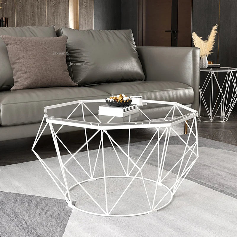 Nordic Wrought Iron Coffee Tables Furniture Living Room Bed