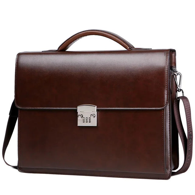 Genuine leather men's Crossbody Bag High Quality Business Briefcase Bag Shoulder Messenger Bags Office Handbag Laptop Briefcases