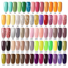 Gel Nail Polish Bright Color Nail Gel Semi Permanent UV Varnish Manicure Soak Off Top Base