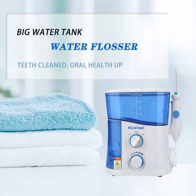 Oral Irrigator with Ultraviolet Disinfection Water Flosser Jet for Oral Care