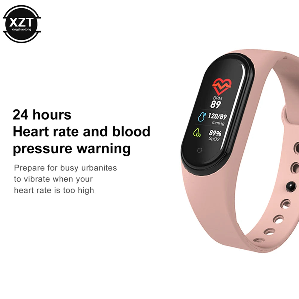 Digital Smartwatch Waterproof Bluetooth-compatible Watch Blood Pressure Heart Rate Monitor